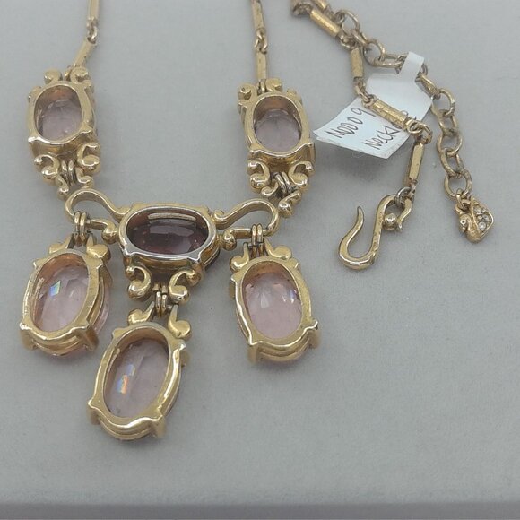 Vintage Swarovski Purple & Pink Necklace - Picture 4 of 4